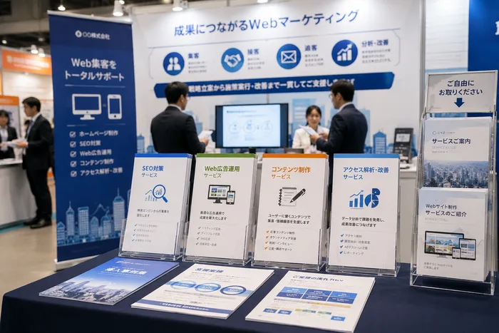 Web担当と広告代理店の役割の違いを説明する資料
