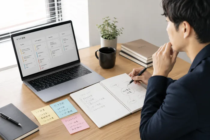 Web担当者代行に依頼できる業務を整理するカンバンボード